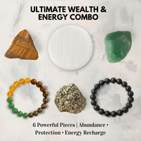Dhan Vriddhi Set - Money Magnet Bracelet + Selenite Plate