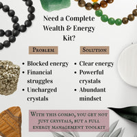 Dhan Vriddhi Set - Money Magnet Bracelet + Selenite Plate