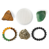 Dhan Vriddhi Set - Money Magnet Bracelet + Selenite Plate