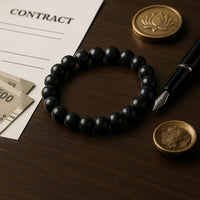 Natural Black Tourmaline 8mm beaded bracelet for grounding and negativity shield