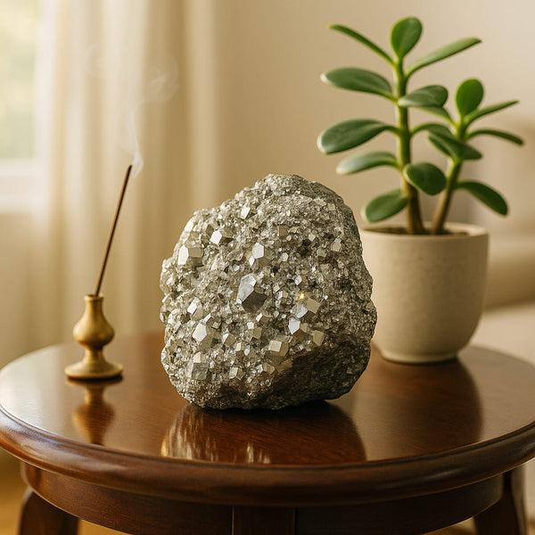 Pyrite stones for cash box desk and vastu southeast corner